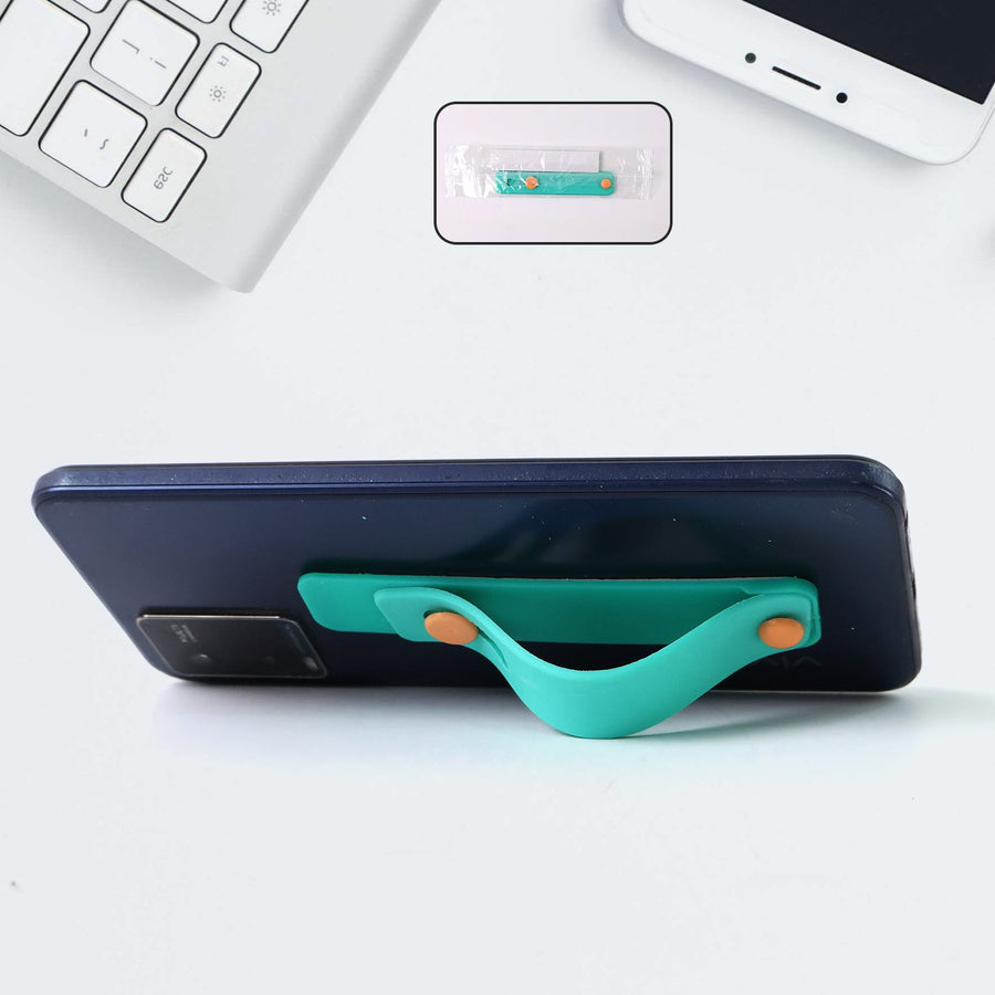 Teal Green Phone Loop Finger Holder, Phone Grip Straps Silicone Phone Finger (1 Pc)