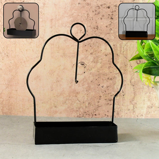 Mosquito coil holder stand with ash catcher for safe mosquito protection at home