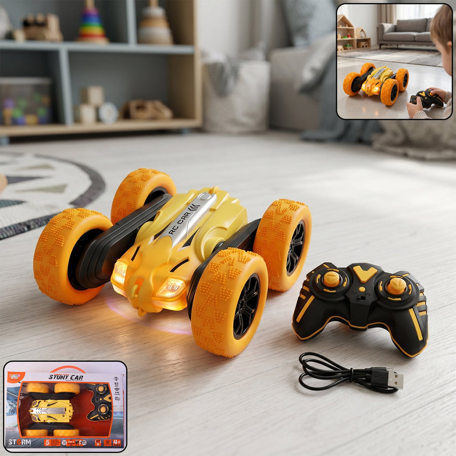 Remote Control Double Flip Stunt Car Ð High-Speed Fun with Lights