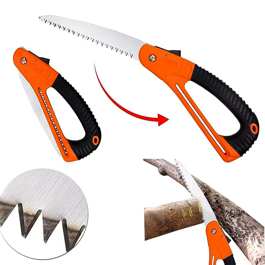 Folding Pruning Saw – 15 Inch Mini Garden Tool | Indo Glow