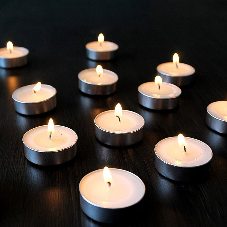Smokeless Tealight Candles – 50 Pcs Set for Diwali | Indo Glow