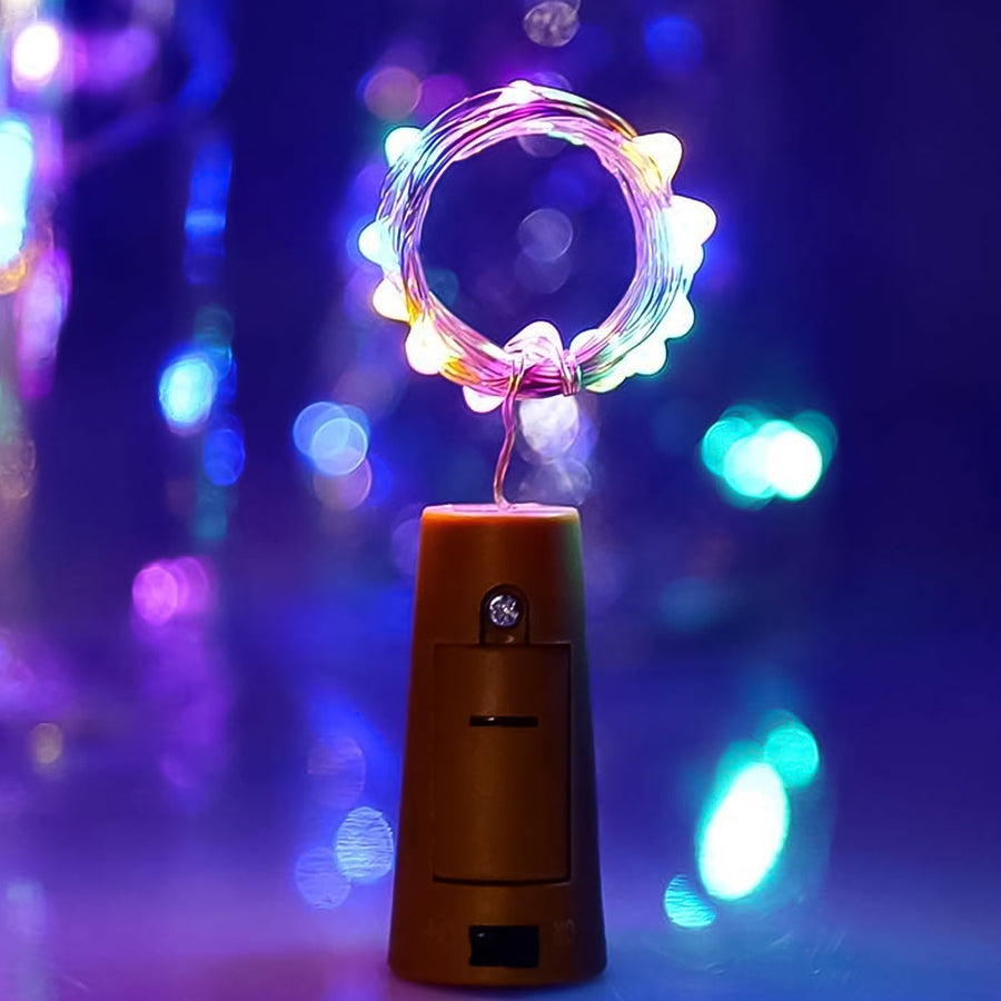 Bottle Cork Lights – Multi-Color LED String Light | Indo Glow
