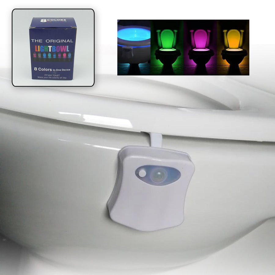 LED Toilet Bowl Light – Motion Sensor, 8 Colours | Indo Glow