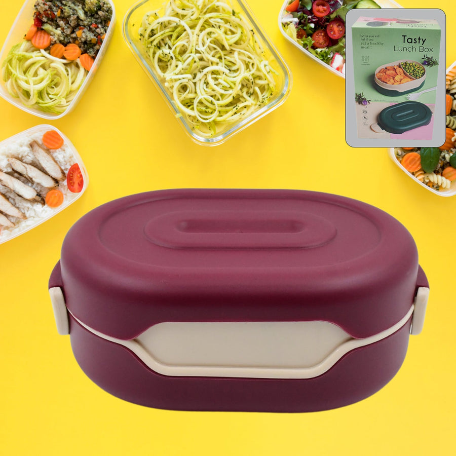 Airtight Tiffin Box – 2 Compartment Food Grade | Lunchie Bunchie