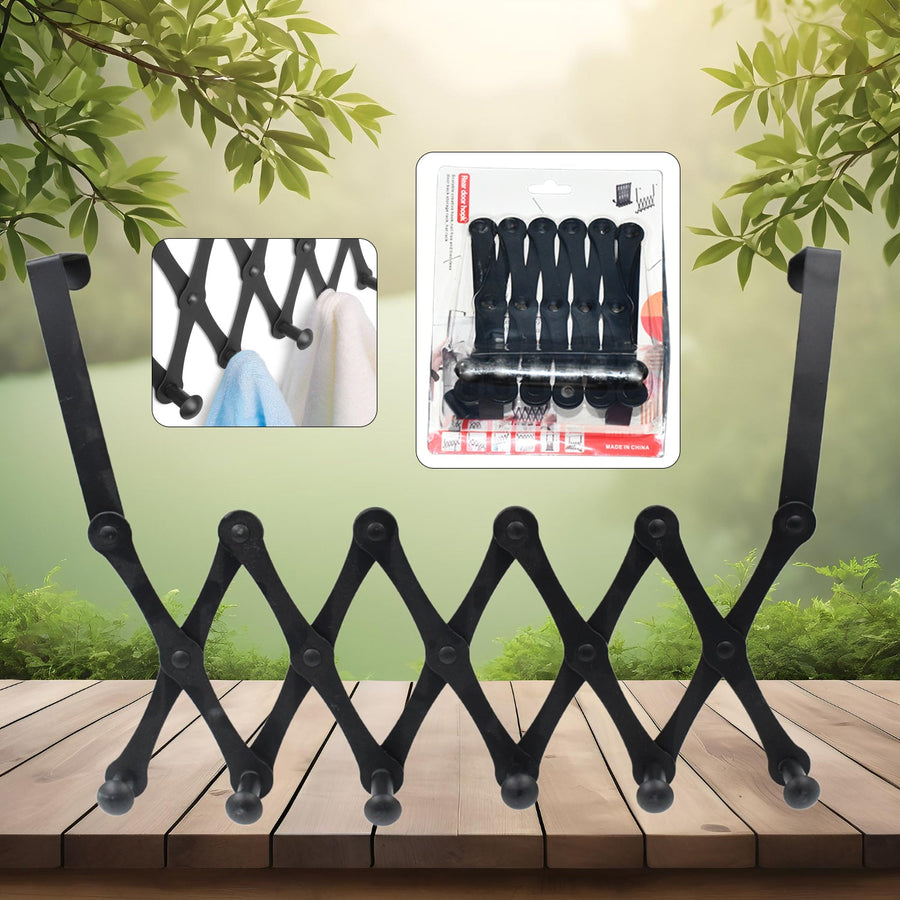 Door Hanger – 6 Hook Steel Coat Rack for Home Organization | GlimmerHome