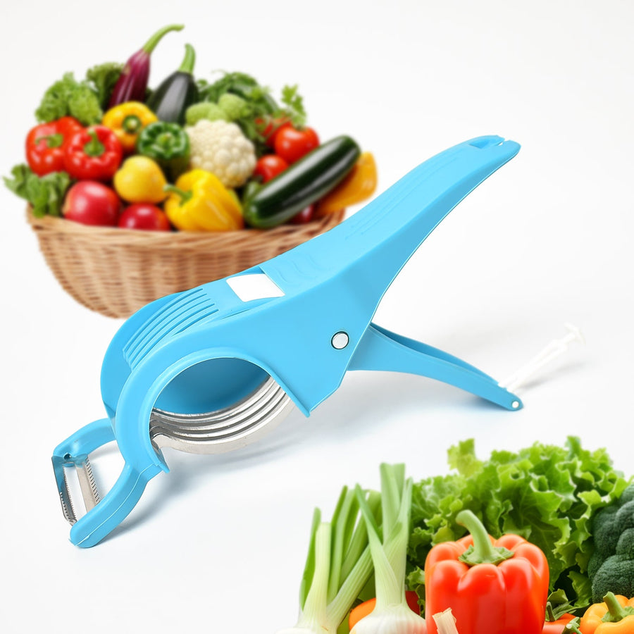 Vegetable Cutter – 2-in-1 Multi Slicer with 5 Blades & Peeler | ChefAura