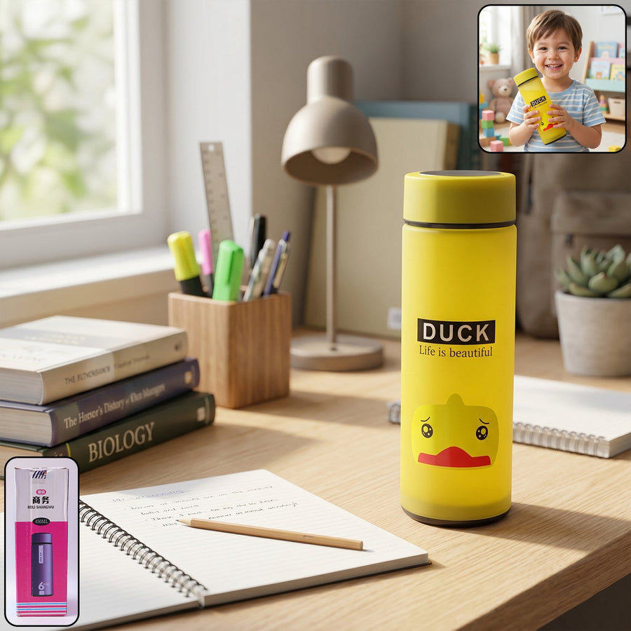 Frosted Glass Kids Water Bottle Ð Leak-proof & Stylish Design
