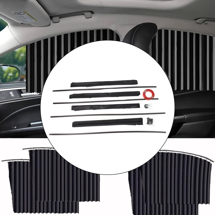 Car Window Sunshade – 4 Pcs Magnetic Set for UV & Privacy | Velvet Wheels