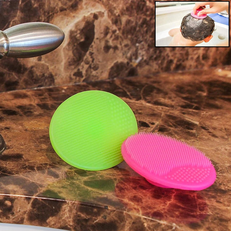Silicone Facial Cleansing Brush – Gentle Exfoliation Set | Mini Bubbles