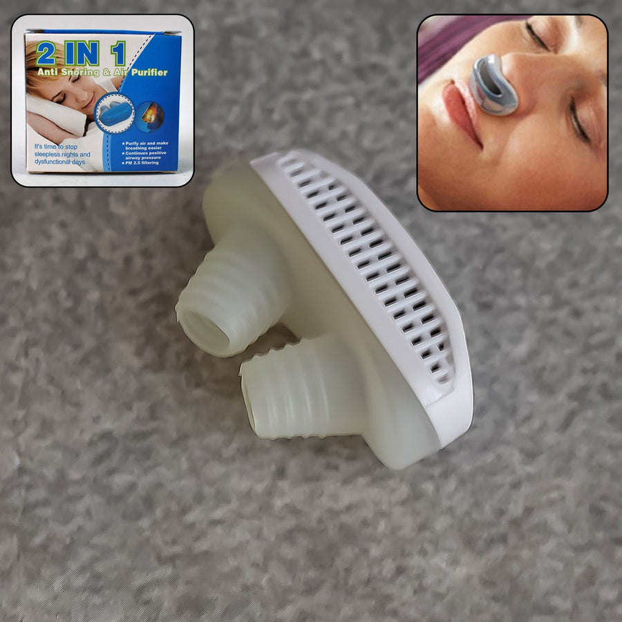 Anti-Snoring Nose Clip – 2-in-1 Air Purifier Device | Velvet Wheels