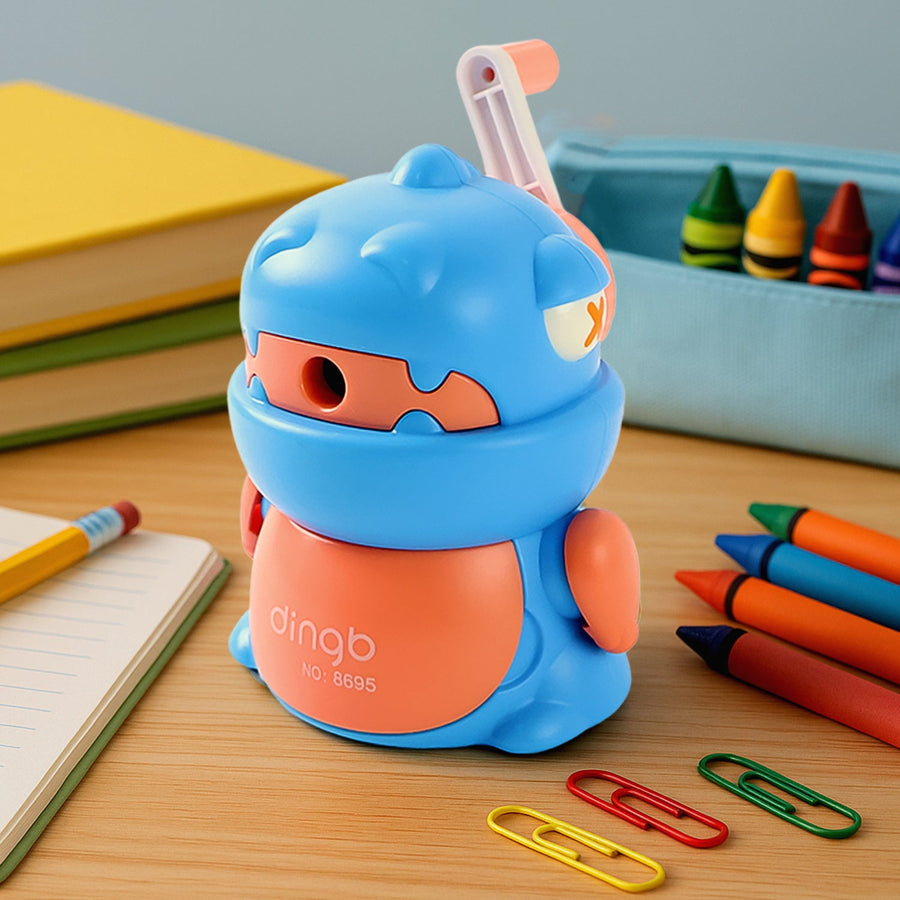 Kids Pencil Sharpener – Teddy Shaped with Removable Tray | Writezo