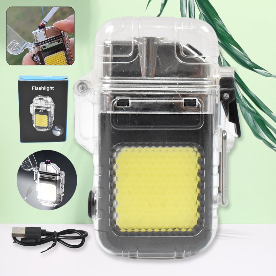 Electric Lighter Flashlight – USB Rechargeable 3-Mode COB | Indo Glow