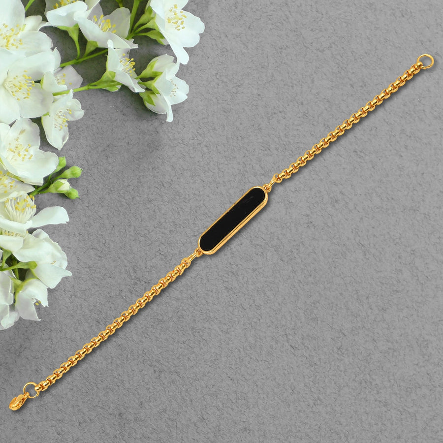 Customized Golden Bracelet – Personalized Gift for Men | Bracelet Bar