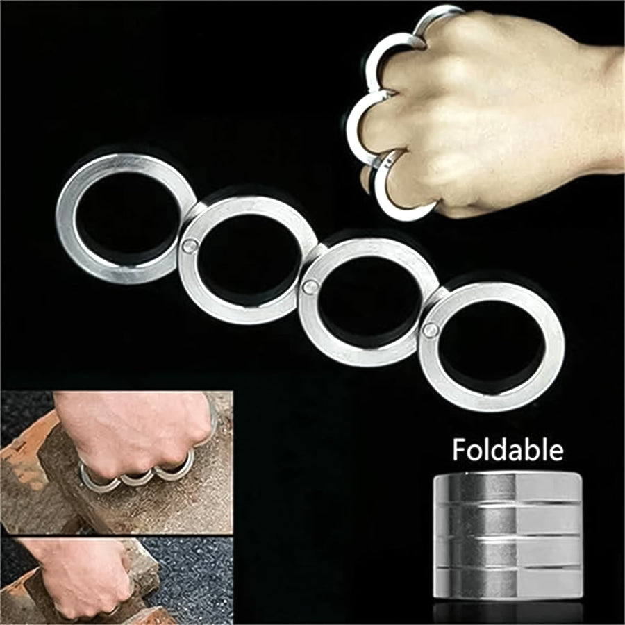 Fidget Ring – Portable 4-Finger Rotating Stainless Steel | Menclave