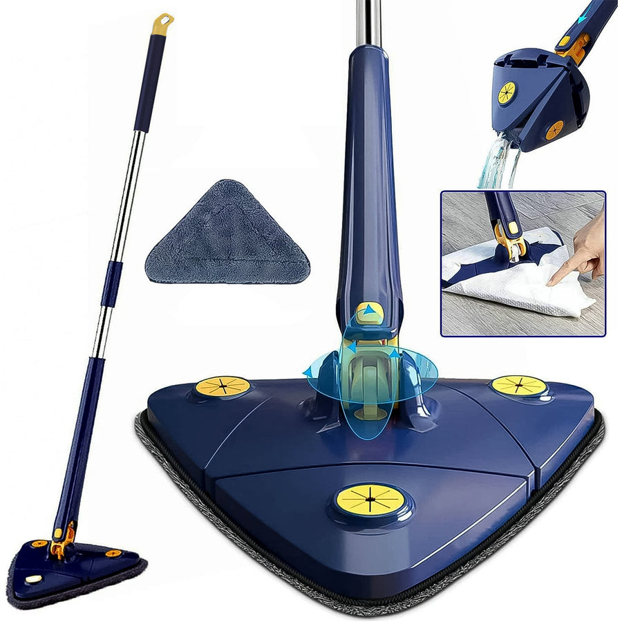 Triangle Mop – 360° Rotatable, Extendable Handle | Storenzo