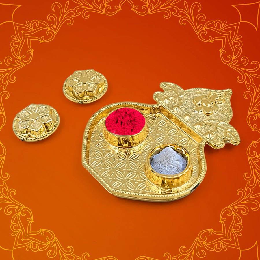 Raksha Bandhan Puja Thali – Kalash Shape Special | Styleva