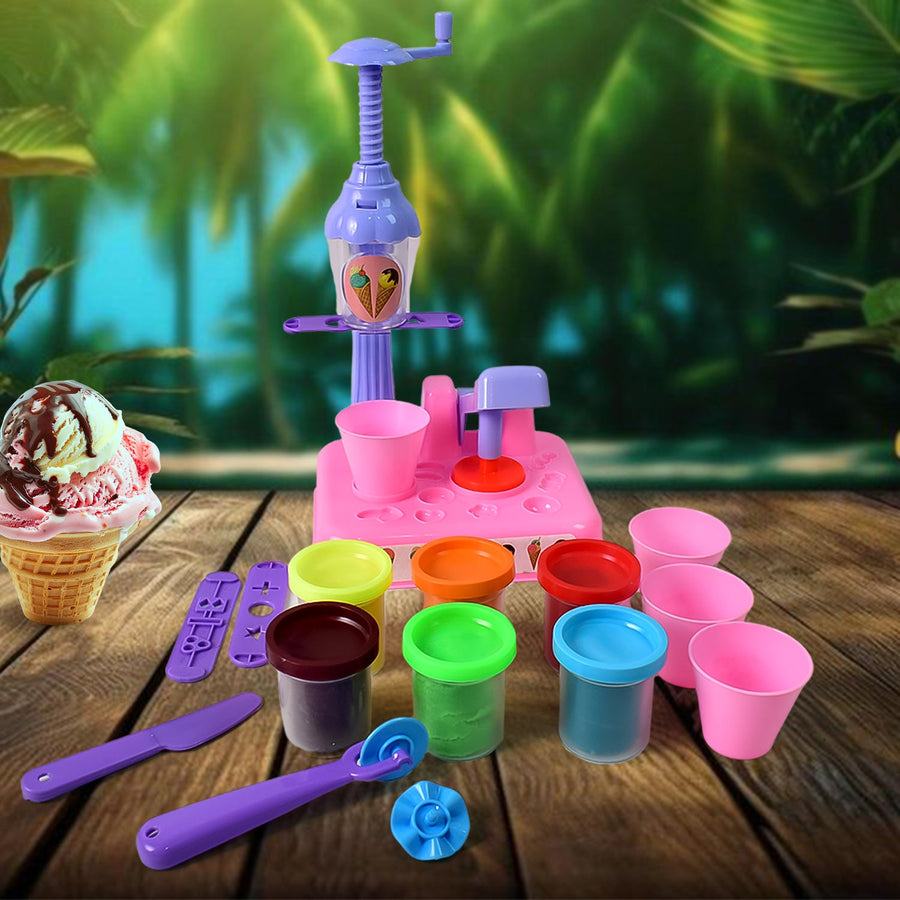 Play Dough Set – Ice Cream Maker & Scoop Kit | Aditi
