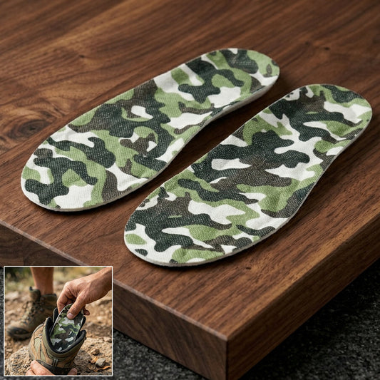 Flexible shock absorbing shoe insoles for daily comfort