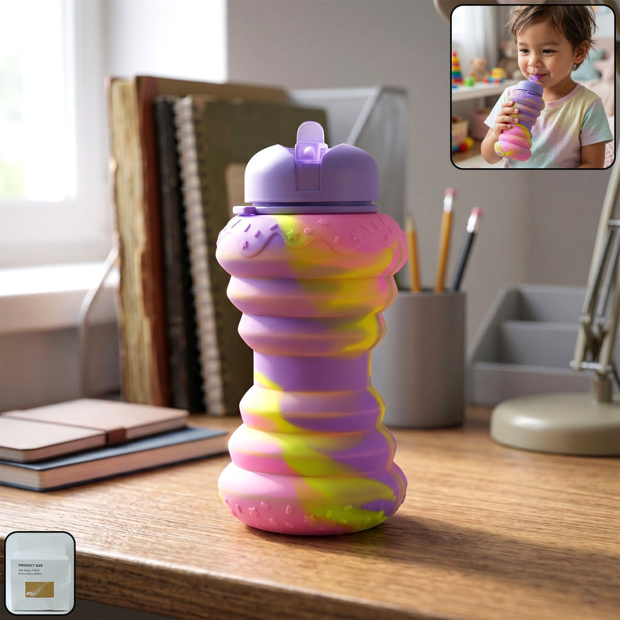 Foldable Silicone Sports Water Bottle Ð Compact & Leak-proof Design