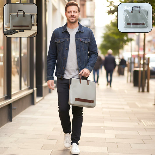 Sleek professional business carry bag with laptop and document compartments