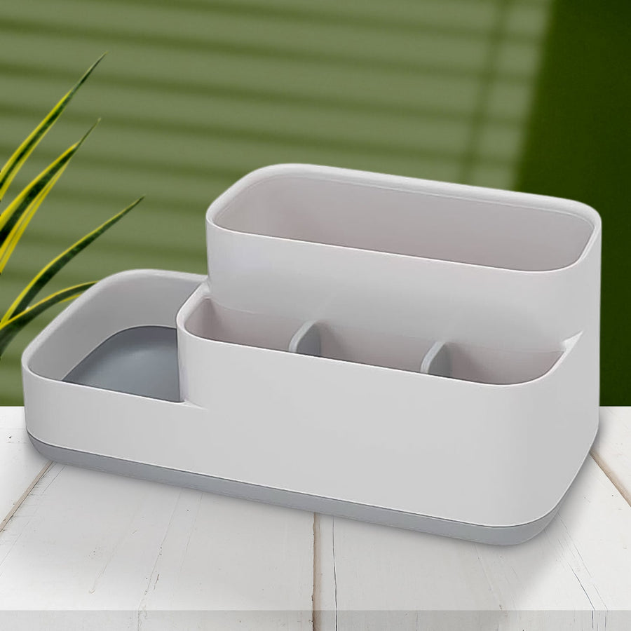 Bathroom Desk Organizer – 5-Compartment Multipurpose Storage | Deskrova