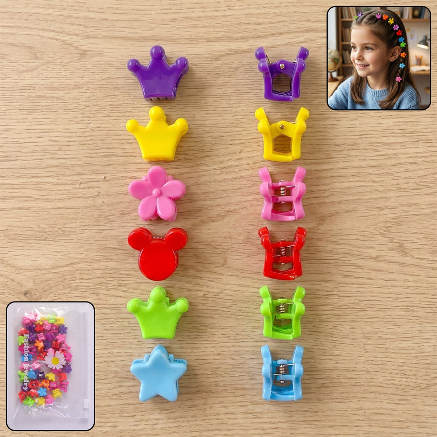 Mini Hair Claw Clips Set Ð Cute & Strong Grip Styling Accessories