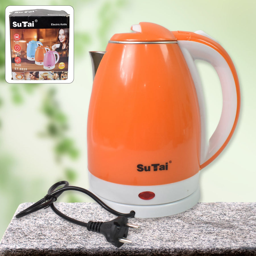 Electric Kettle – 2L Stainless Steel with Auto Shut-Off | Siplix