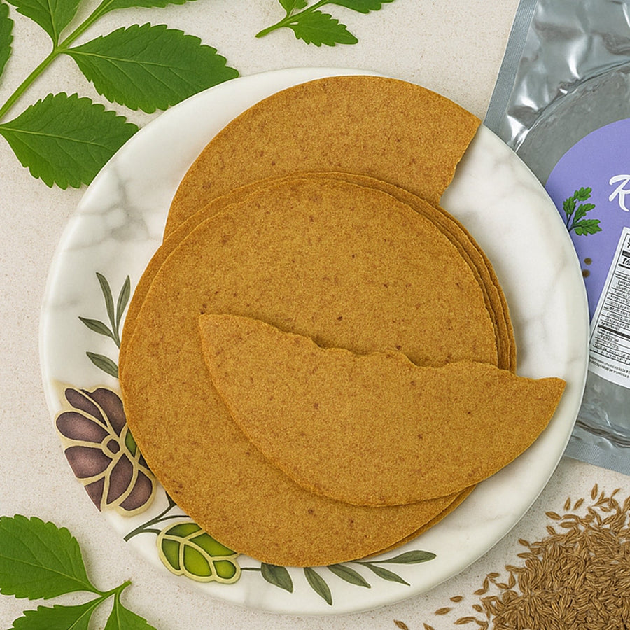 Ragi Khakhra – Carmonised Wheat Chips (180g) | Maniarr's
