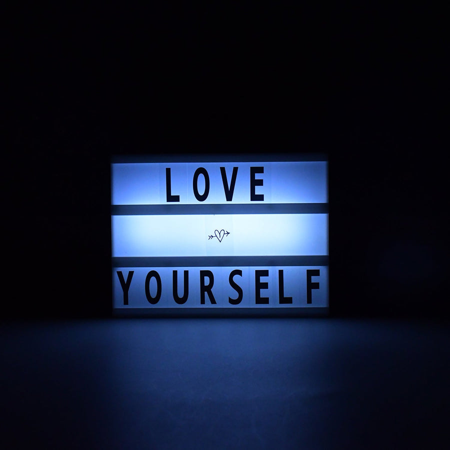 Cinematic Light Box - Mini A6 LED Message Board with Letters | Styleva
