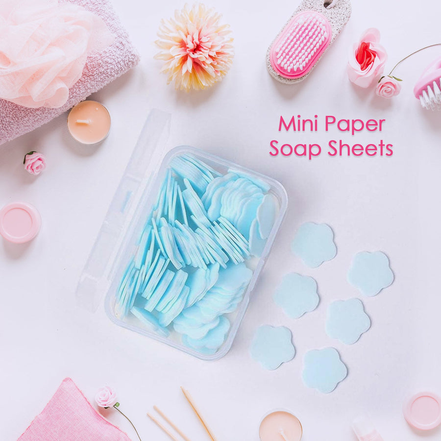 Travel Soap Sheets – 100 Flower-Shaped | VelvetBubbles