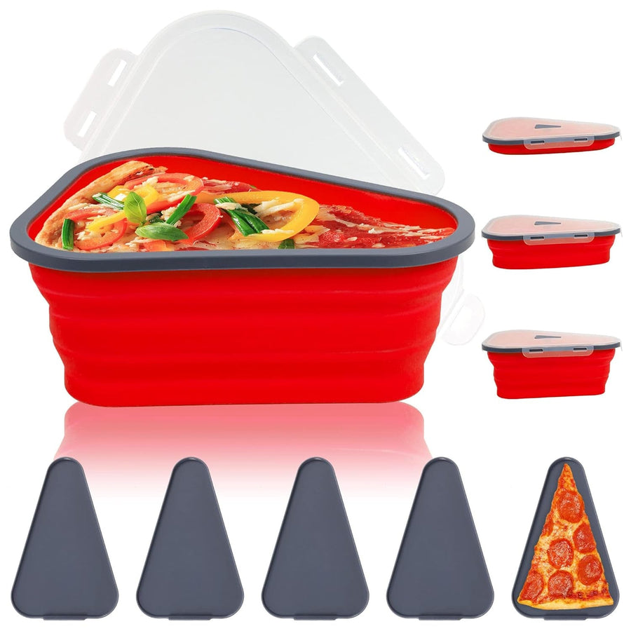Pizza Storage Container – Expandable Silicone Box with 5 Trays | Tidy Table