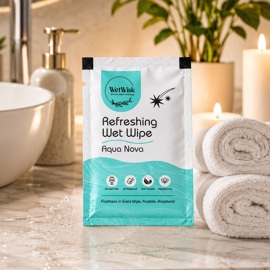 Aqua Nova Refreshing Wet Wipe Ð Gentle & Travel-Friendly Cleansing