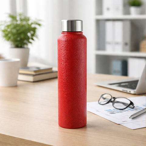 1000 ML Stainless Steel Water Bottle Red Color (1 Pc)