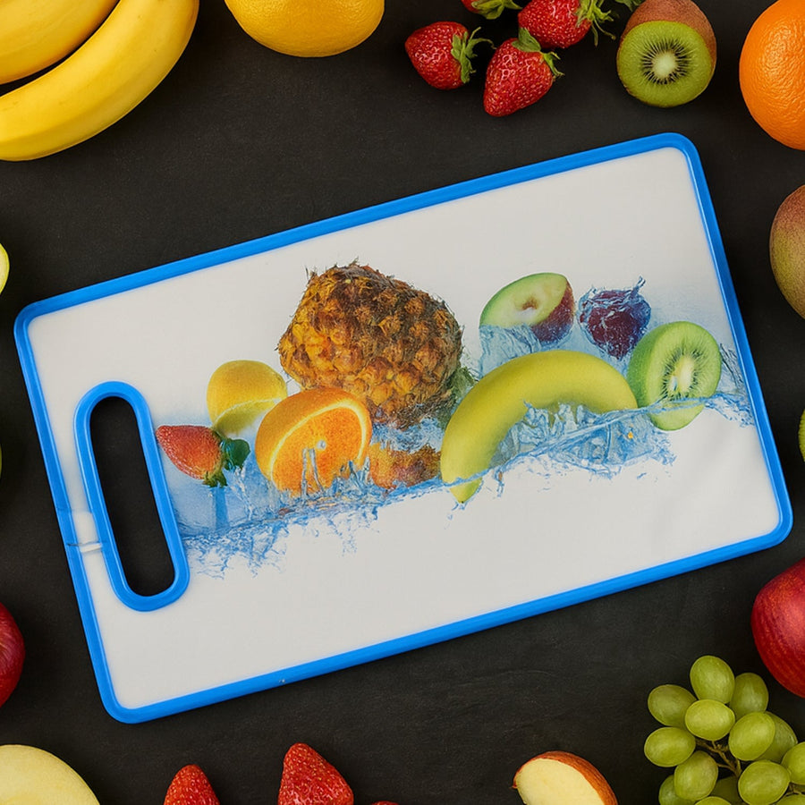 Fruit Print Cutting Board – Large 36x22 cm Kitchen Chopping Board