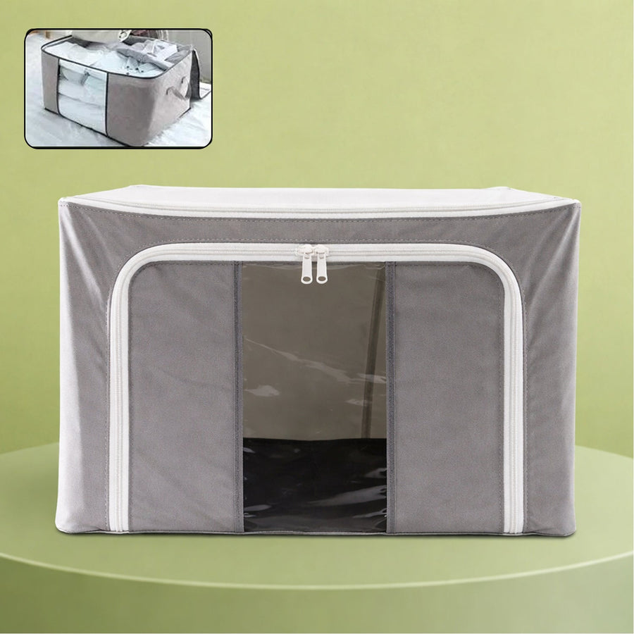 Foldable Storage Bag – 66L Steel Frame Clothes Organizer | Organivo