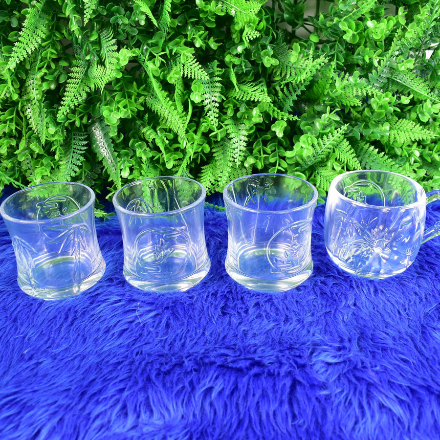 Glass Drinkware Set – 4-Piece Mugs & Tumblers | TableNest