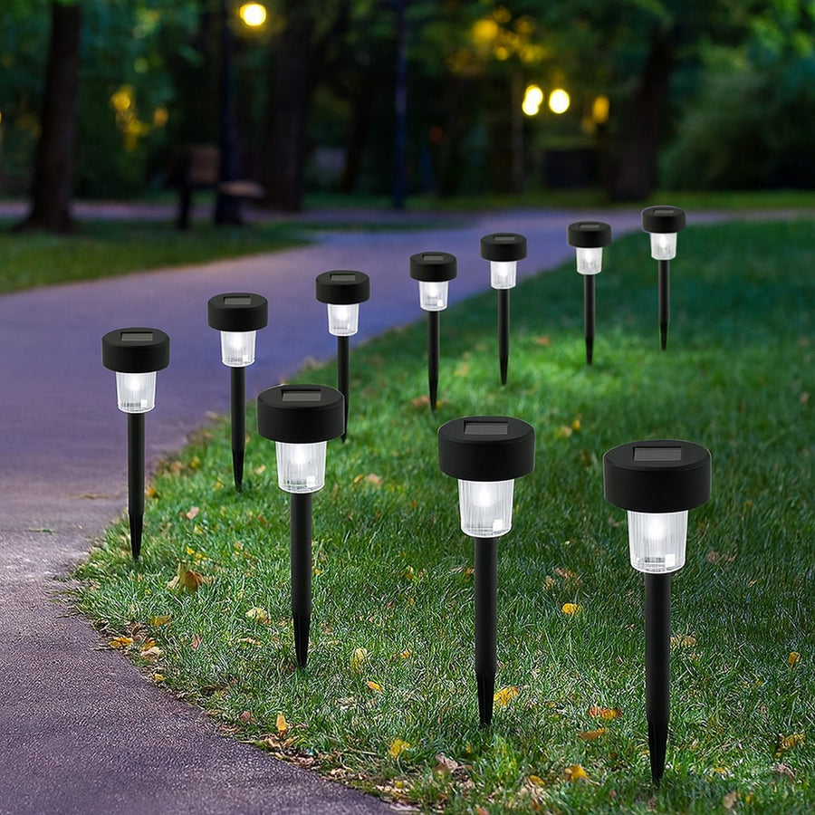 Solar Powered Garden Pathway Lights (10 Pc / Set)
