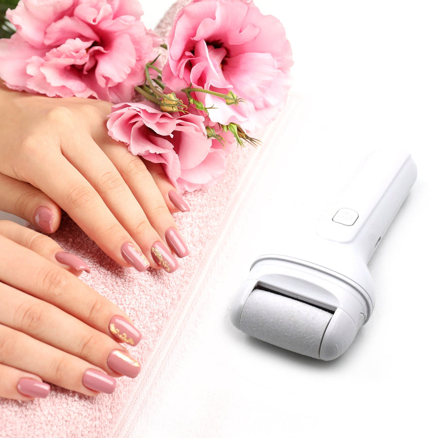 Portable Electric Foot File – Rechargeable Callus Remover & Pedicure Tool Smooth Feet