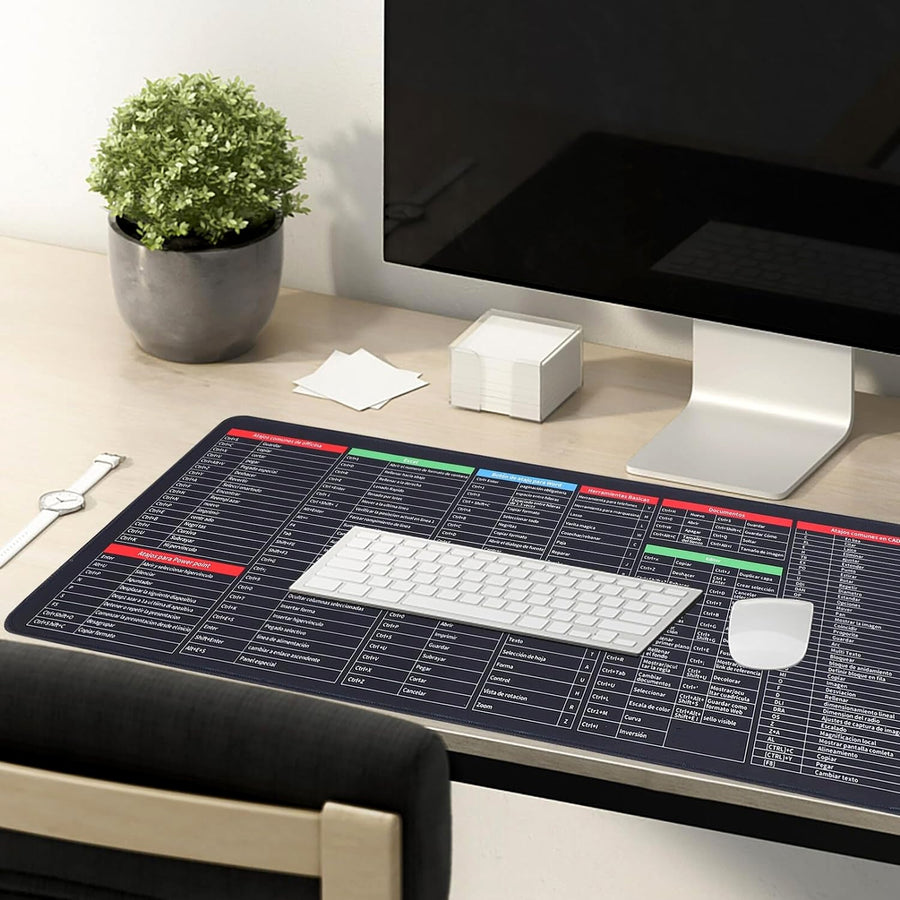 Shortcut Keyboard Mat – Large Anti-Slip Desk Pad | worko
