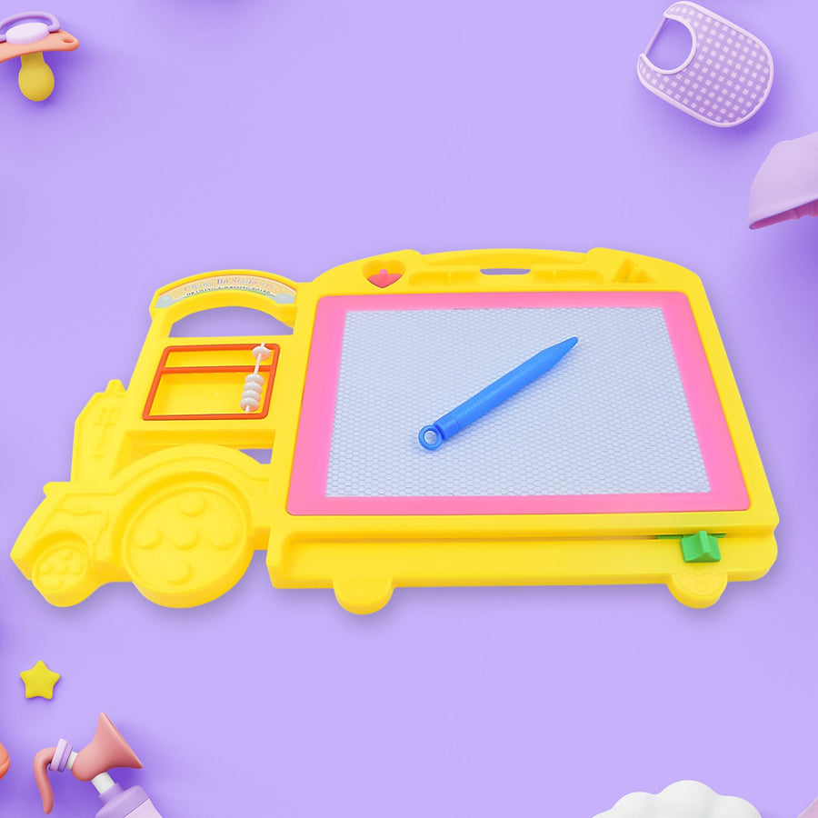 Kids Drawing Board – Bus Shape Erasable Slate | Inventive Play