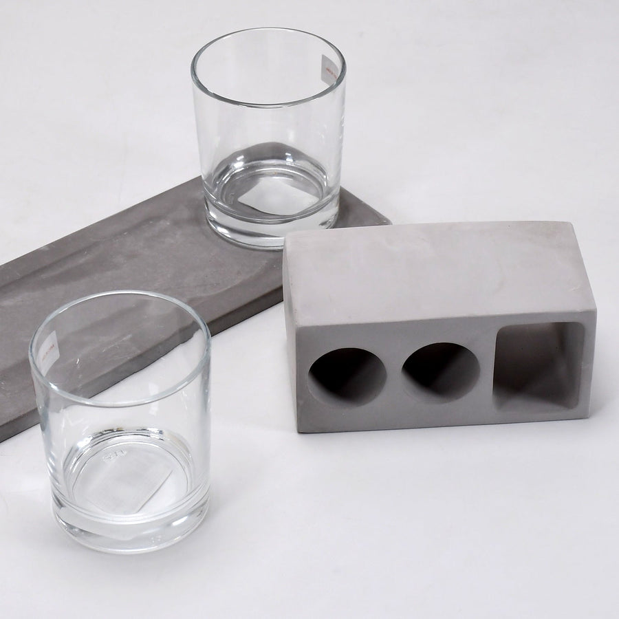 Wine Glass Holder Set – Elegant Marble & Lead-Free Glasses | Indo Glow