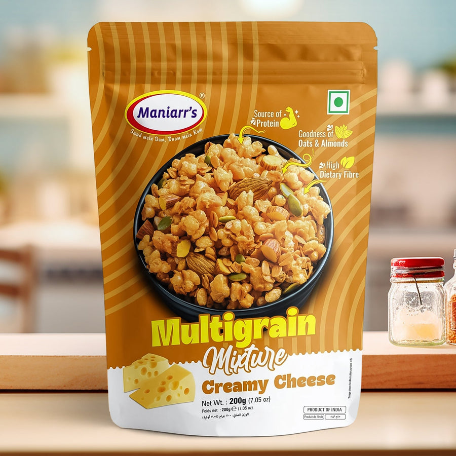 Roasted Multigrain Mixture – Creamy Cheese Snack | Maniarr's