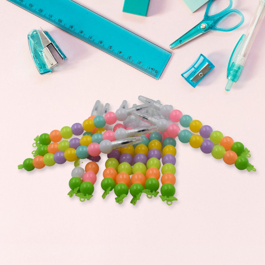 Pearls Pen Set – Multicolor Non-Sharpening Moti Gel Pens for Kids (12 Pc Set)