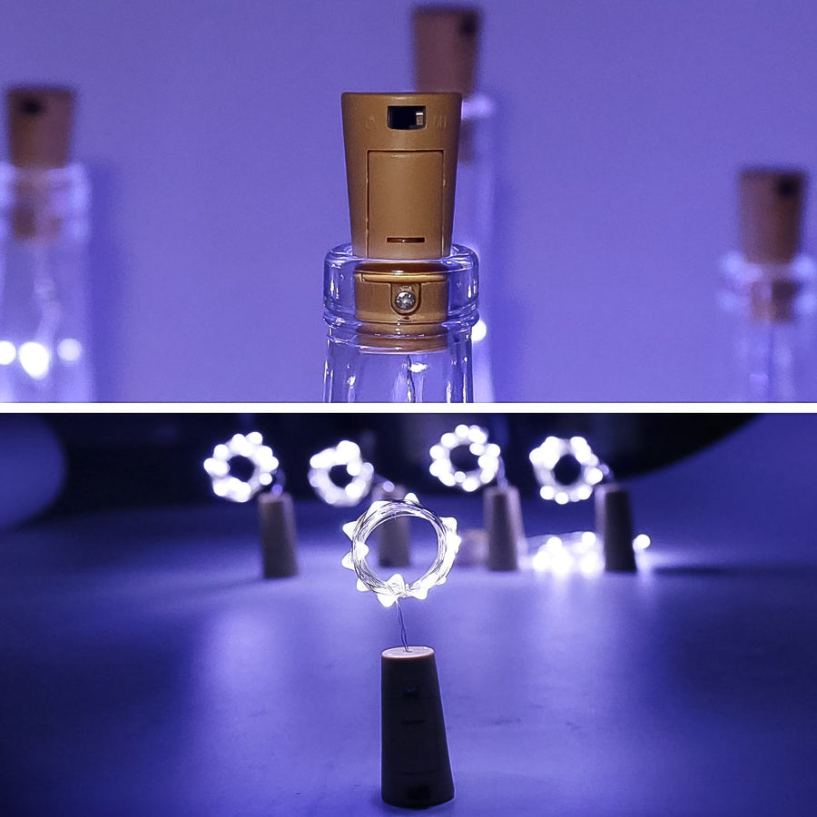Wine Bottle Cork String Lights – 2M Multi LED Copper Wire | Own Hydrate