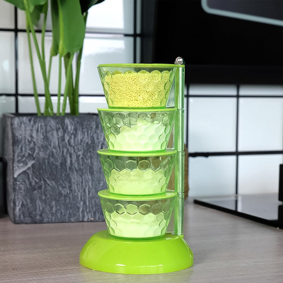 Rotating Spice Rack – 4-Tier 360° Pickle Tower |