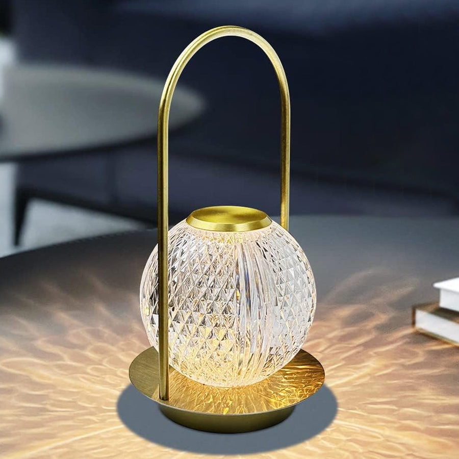 Rechargeable LED Touch Lamp – Crystal Ball Design | Indo Glow