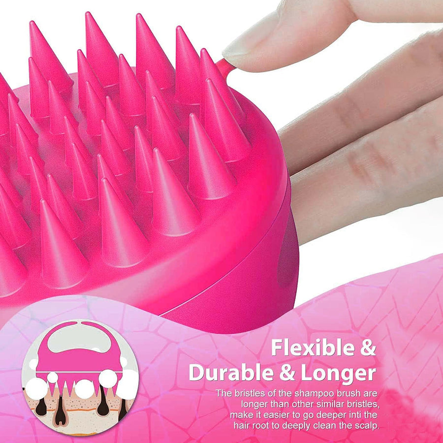 Scalp Massager Comb – Soft Silicone Brush for Hair Health | Velvet Wellness