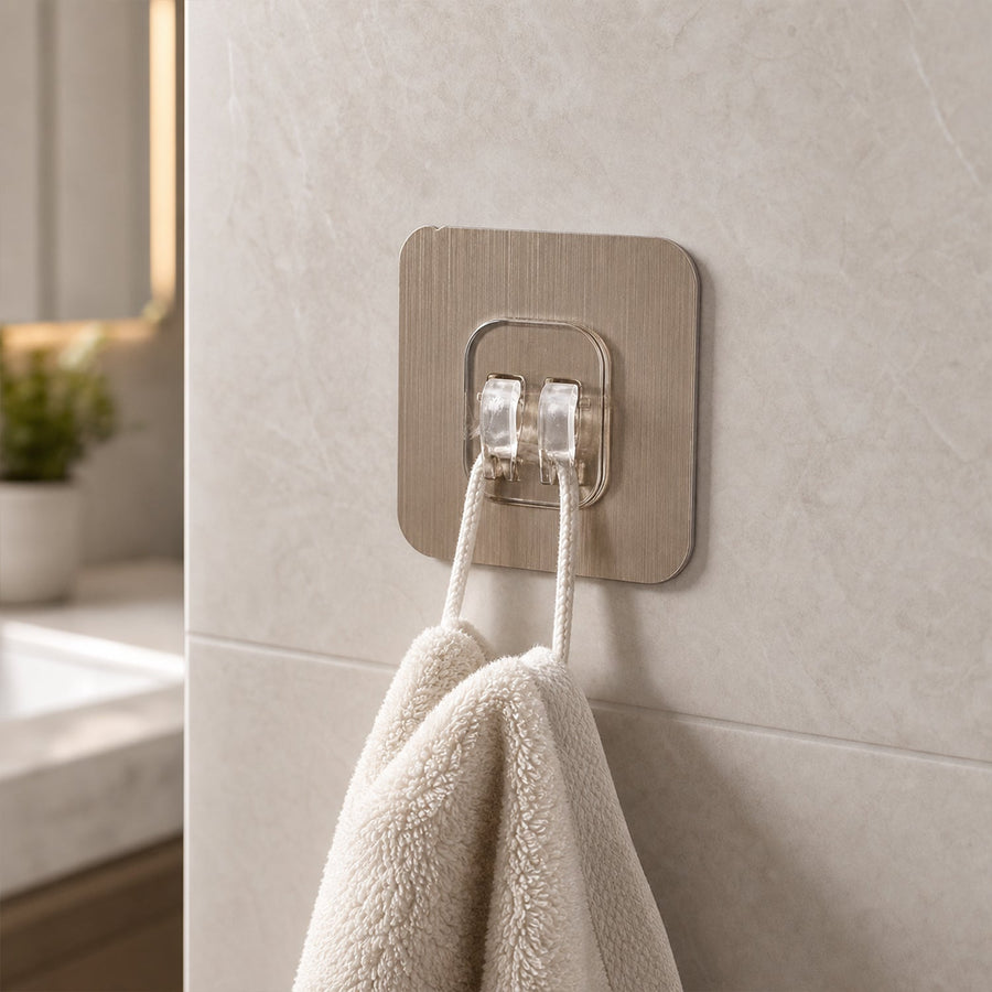 Adhesive Plastic Wall Hook Ð Strong Hold & Easy Installation