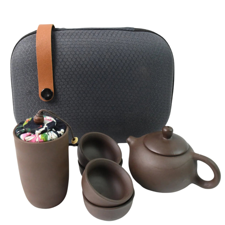 Portable Kung Fu Tea Set Ð Complete 6-Piece Travel Kit for Tea Lovers