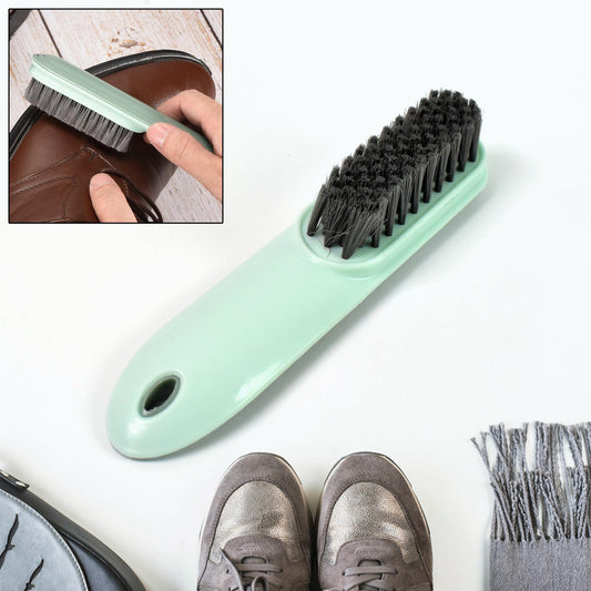 Ergonomic Shoe & Clothes Cleaning Brush with soft bristles, ready for use.